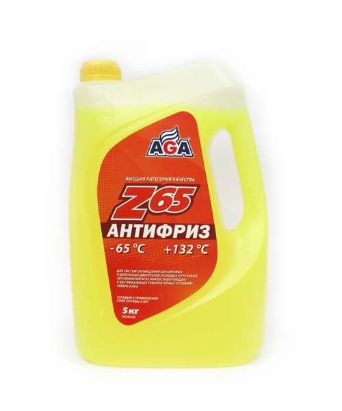 Антифриз гот. AGA-Z65 (-65) 5л. жел. AGA043Z
