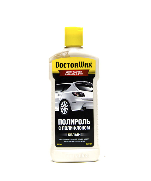 DW8409 Полироль с полифлоном белая 300 мл