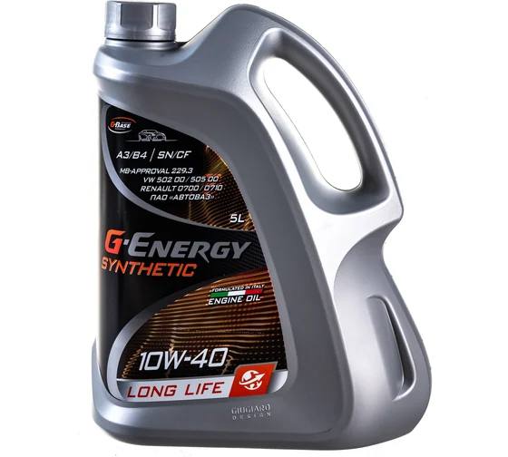 Масло мот. G-Energy Synthetic Long Life 10W-40 5л