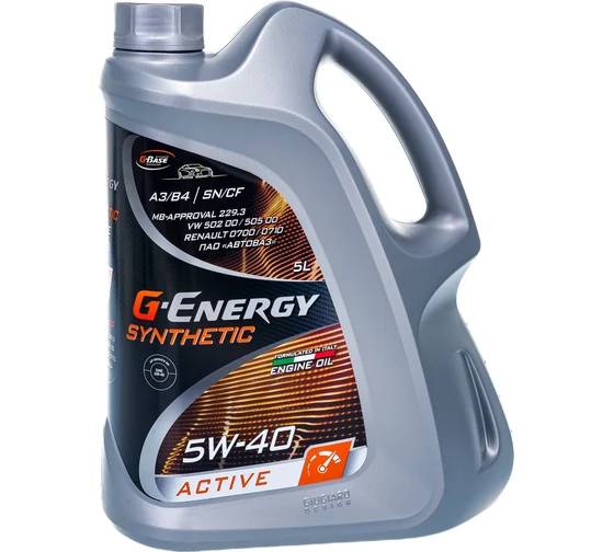 Масло мот. G-Energy Synthetic Active 5W-40 5л