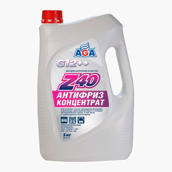 Антифриз концентрат.Z40 (-40) красный 5л.AGA313Z