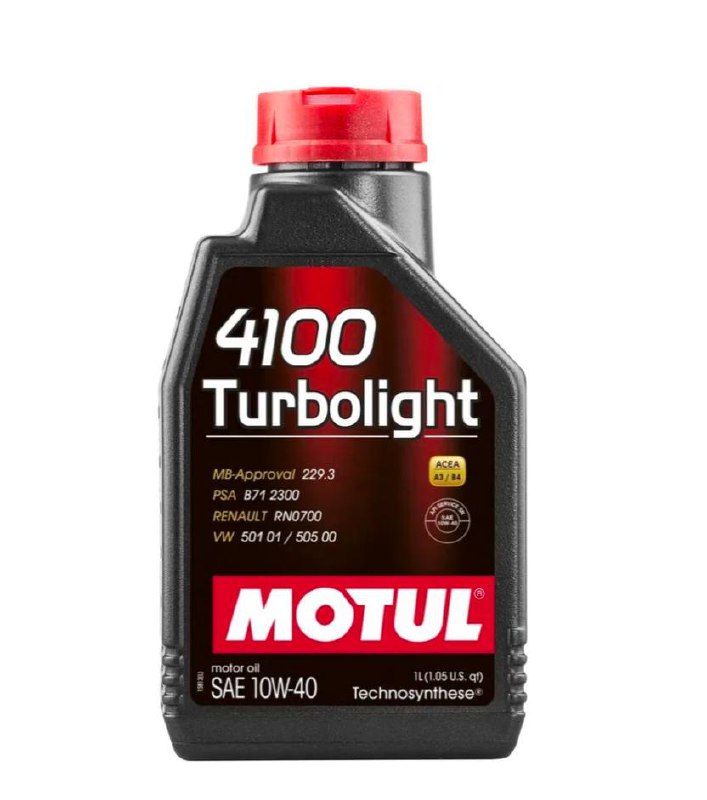 Моторное масло MOTUL 4100 Turbolight 10W40 1л.V