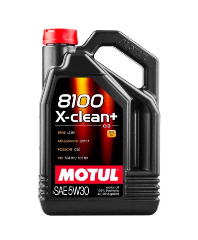 Моторное масло MOTUL 8100 X-Clean + 5W30 4л. V