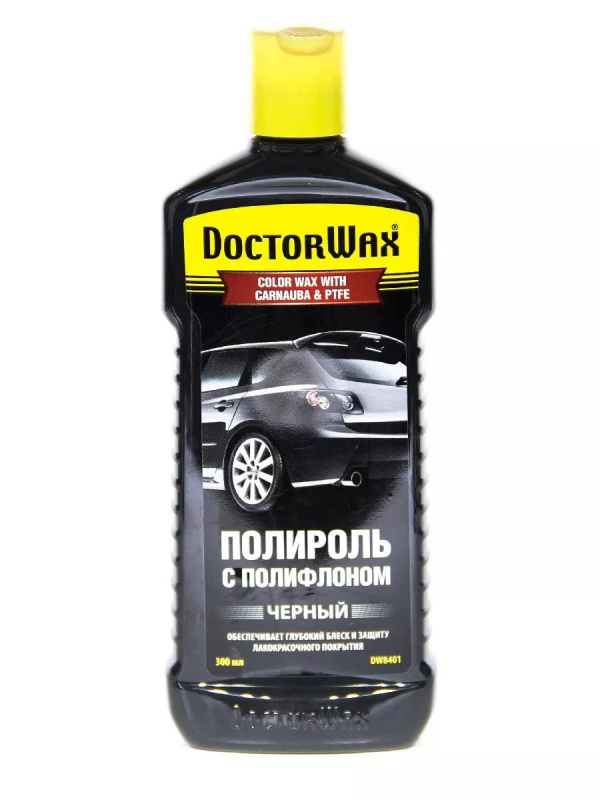 DW8401S Полироль с полифлоном черная 300 мл