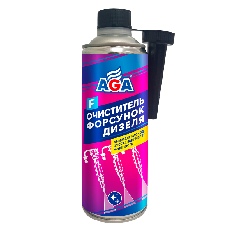 AGA802F Очиститель форсунок дизеля 355мл