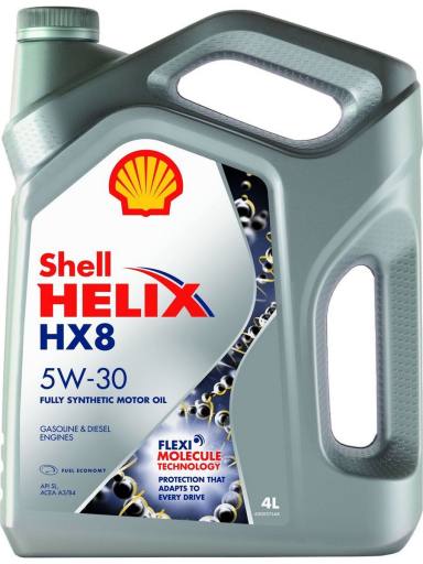 Моторное масло Shell  HX8 Synthetic 5W30 4л
