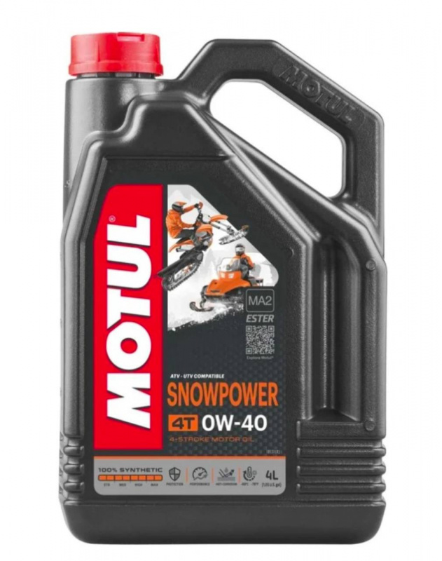 Моторное масло MOTUL Snowpower 4T 0W40 4л.V