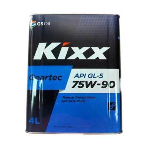 Масло трансмиссионное KIXX Geartec GL-5 75W90 4л (мет.кан)
