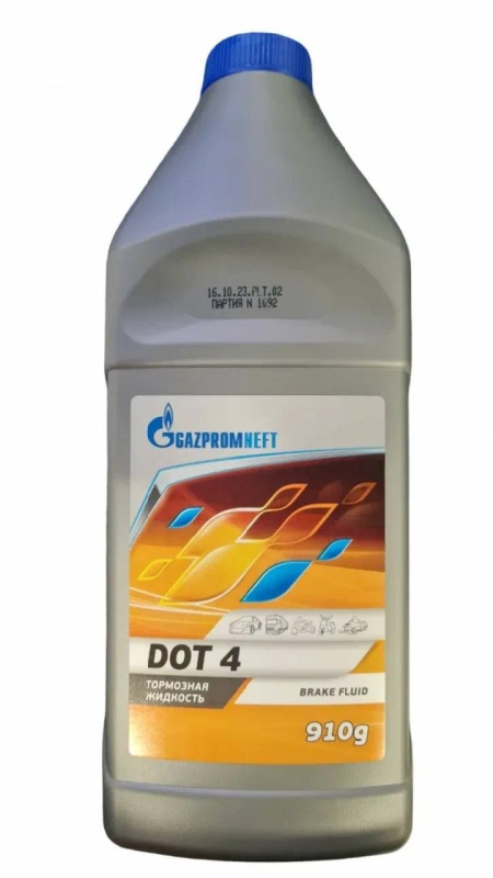 Жидкость тормозная Gazpromneft DOT 4 0,910кг