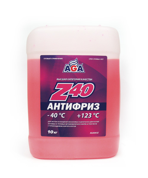 Антифриз гот. AGA-Z40 (-40) 10 л.AGA003Z