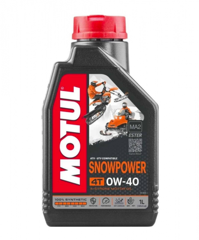 Моторное масло MOTUL Snowpower 4T 0W40 1л.V