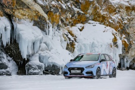 Скорость Hyundai i30 N во время заезда на 1000 км на льду занесена в Книгу рекордов России 